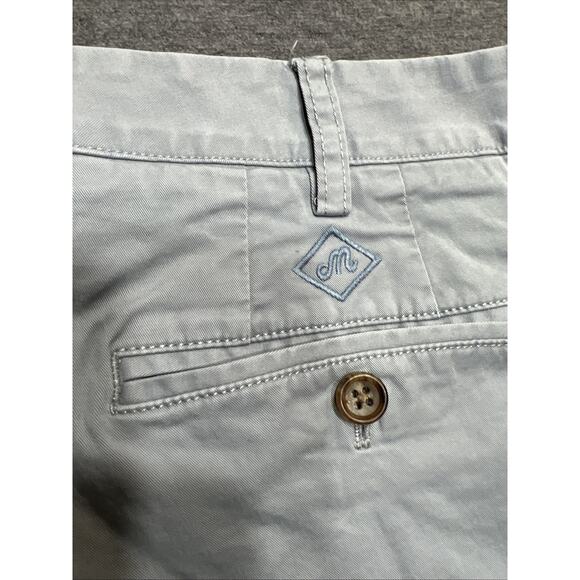 Bonobos Maide Golf Pants Poly Straight Leg Flat Front Gray/Blue Mens Size 34x34 - Picture 6 of 12